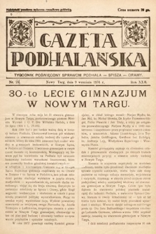 Gazeta Podhalańska : tygodnik poświęcony sprawom Podhala, Spisza, Orawy. 1934, nr 24