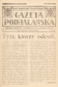 Gazeta Podhalańska : tygodnik poświęcony sprawom Podhala, Spisza, Orawy. 1934, nr 28