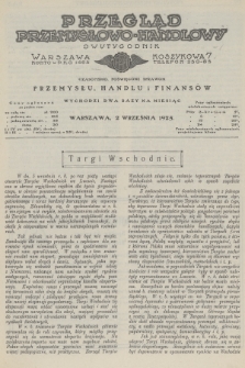 Przegląd Przemysłowo-Handlowy : czasopismo poświęcone sprawom przemysłu, handlu i finansów. R.5, 1925, wrzesień