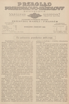 Przegląd Przemysłowo-Handlowy : czasopismo poświęcone sprawom przemysłu, handlu i finansów. R.6, 1926, kwiecień