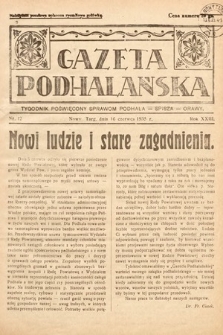 Gazeta Podhalańska : tygodnik poświęcony sprawom Podhala, Spisza, Orawy. 1935, nr 12