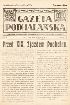 Gazeta Podhalańska : tygodnik poświęcony sprawom Podhala, Spisza, Orawy. 1935, nr 15