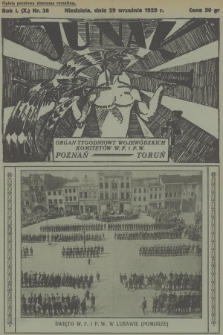 Junak : tygodniowy ilustrowany organ Woj. Komit. W. F. i P. W. Poznań-Toruń. R.1 (10), 1929, nr 38