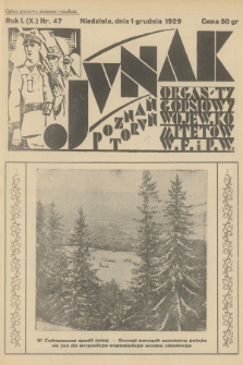 Junak : tygodniowy ilustrowany organ Wojew. Kom. W. F. i P. W. Poznań-Toruń. R.1 (10), 1929, nr 47