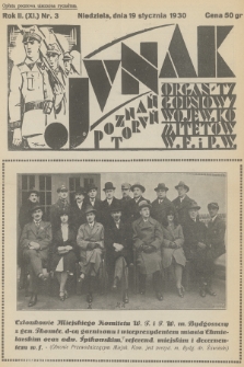 Junak : tygodniowy ilustrowany organ Wojew. Kom. W. F. i P. W. Poznań-Toruń. R.2 (11), 1930, nr 3