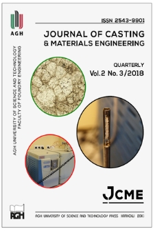 Journal of Casting & Materials Engineering : JCME. Vol. 2, 2018, no. 3