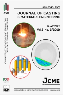 Journal of Casting & Materials Engineering : JCME. Vol. 3, 2019, no. 2