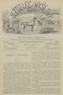 Jeździec i Myśliwy : dwutygodnik sportowy. R.1, 1891, nr 16