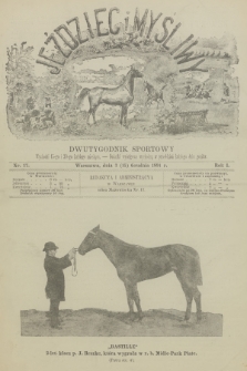 Jeździec i Myśliwy : dwutygodnik sportowy. R.1, 1891, nr 17
