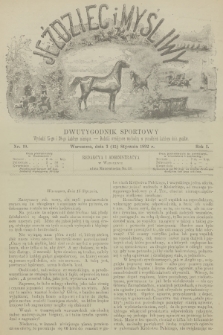 Jeździec i Myśliwy : dwutygodnik sportowy. R.1, 1892, nr 19