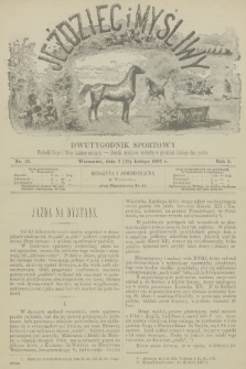 Jeździec i Myśliwy : dwutygodnik sportowy. R.1, 1892, nr 21