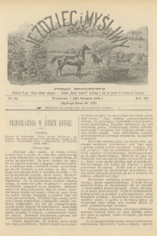Jeździec i Myśliwy : pismo sportowe. R.12, 1902, nr 15