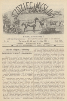 Jeździec i Myśliwy : pismo sportowe. R.14, 1904, nr 16