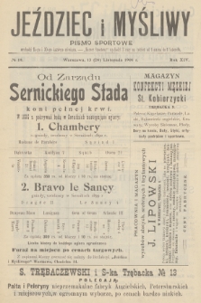 Jeździec i Myśliwy : pismo sportowe. R.14, 1904, nr 19