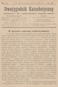 Dwutygodnik Katechetyczny. R.3, 1899, nr 11
