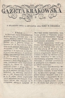 Gazeta Krakowska. 1819 , nr 3