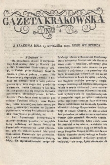 Gazeta Krakowska. 1819 , nr 4