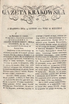 Gazeta Krakowska. 1819 , nr 13