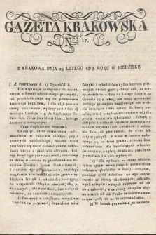 Gazeta Krakowska. 1819 , nr 17