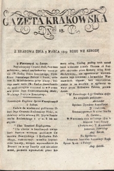 Gazeta Krakowska. 1819 , nr 18