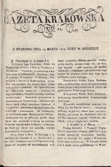 Gazeta Krakowska. 1819 , nr 21