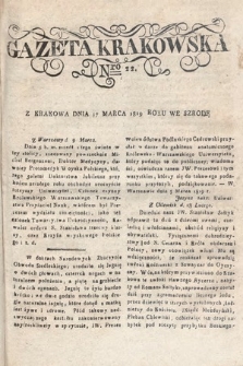 Gazeta Krakowska. 1819 , nr 22