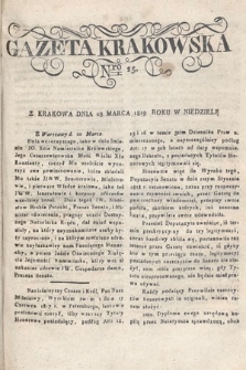 Gazeta Krakowska. 1819 , nr 25