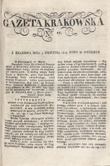 Gazeta Krakowska. 1819 , nr 27