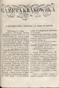 Gazeta Krakowska. 1819 , nr 28