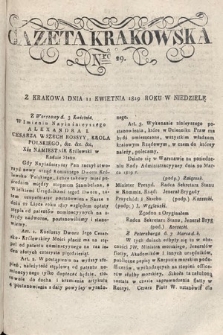 Gazeta Krakowska. 1819 , nr 29