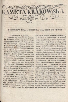 Gazeta Krakowska. 1819 , nr 30