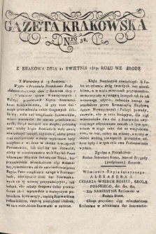 Gazeta Krakowska. 1819 , nr 32