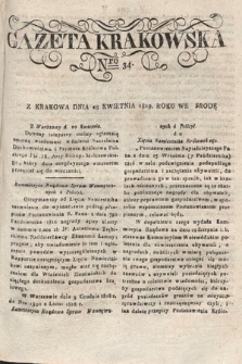 Gazeta Krakowska. 1819 , nr 34