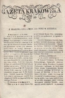 Gazeta Krakowska. 1819 , nr 35