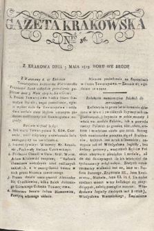 Gazeta Krakowska. 1819 , nr 36