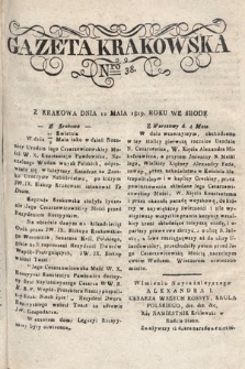 Gazeta Krakowska. 1819 , nr 38