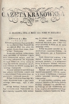 Gazeta Krakowska. 1819 , nr 39