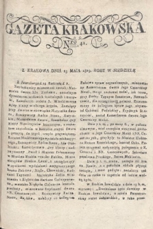 Gazeta Krakowska. 1819 , nr 41