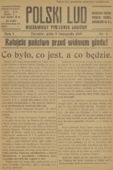 Polski Lud : niezawisły tygodnik ludowy. R.1, 1919, nr 6
