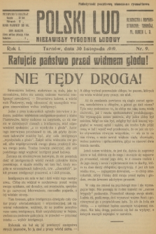 Polski Lud : niezawisły tygodnik ludowy. R.1, 1919, nr 9