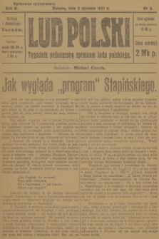 Lud Polski : tygodnik poświęcony sprawom ludu polskiego. R.2, 1921, nr 2