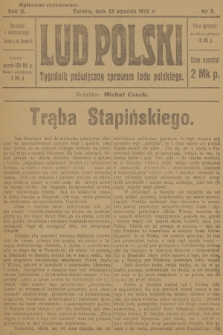 Lud Polski : tygodnik poświęcony sprawom ludu polskiego. R.2, 1921, nr 5