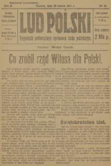 Lud Polski : tygodnik poświęcony sprawom ludu polskiego. R.2, 1921, nr 12