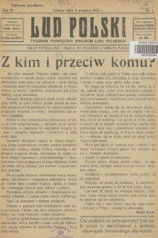 Lud Polski : tygodnik poświęcony sprawom ludu polskiego. R.3, 1922, nr 1