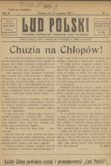 Lud Polski : tygodnik poświęcony sprawom ludu polskiego. R.3, 1922, nr 3