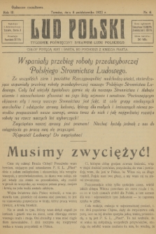 Lud Polski : tygodnik poświęcony sprawom ludu polskiego. R.3, 1922, nr 6