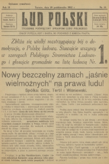 Lud Polski : tygodnik poświęcony sprawom ludu polskiego. R.3, 1922, nr 10