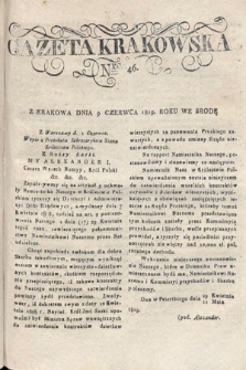 Gazeta Krakowska. 1819 , nr 46