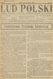 Lud Polski : tygodnik polityczny i oświatowy poświęcony sprawom ludu polskiego. R.3, 1922, nr 18