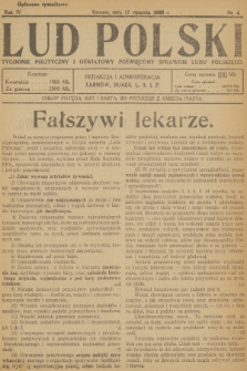 Lud Polski : tygodnik polityczny i oświatowy poświęcony sprawom ludu polskiego. R.4, 1923, nr 4